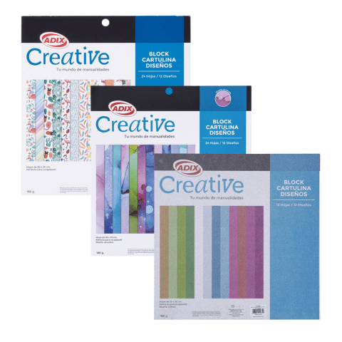 Block Cartulina Diseños Adix Creative