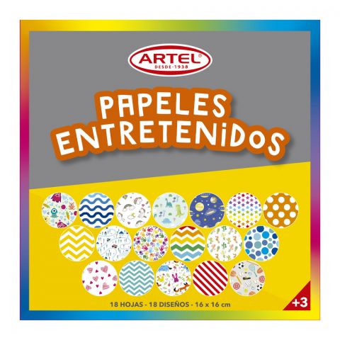Block de Papel Entretenido 16x16 cms. Artel
