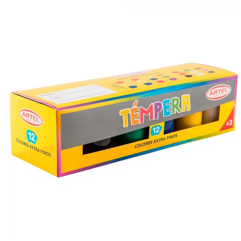 Set 12 temperas Artel