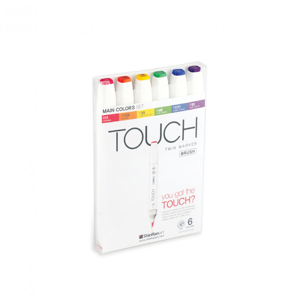 Set Touch Twin Brush 6 Set Colores Básicos