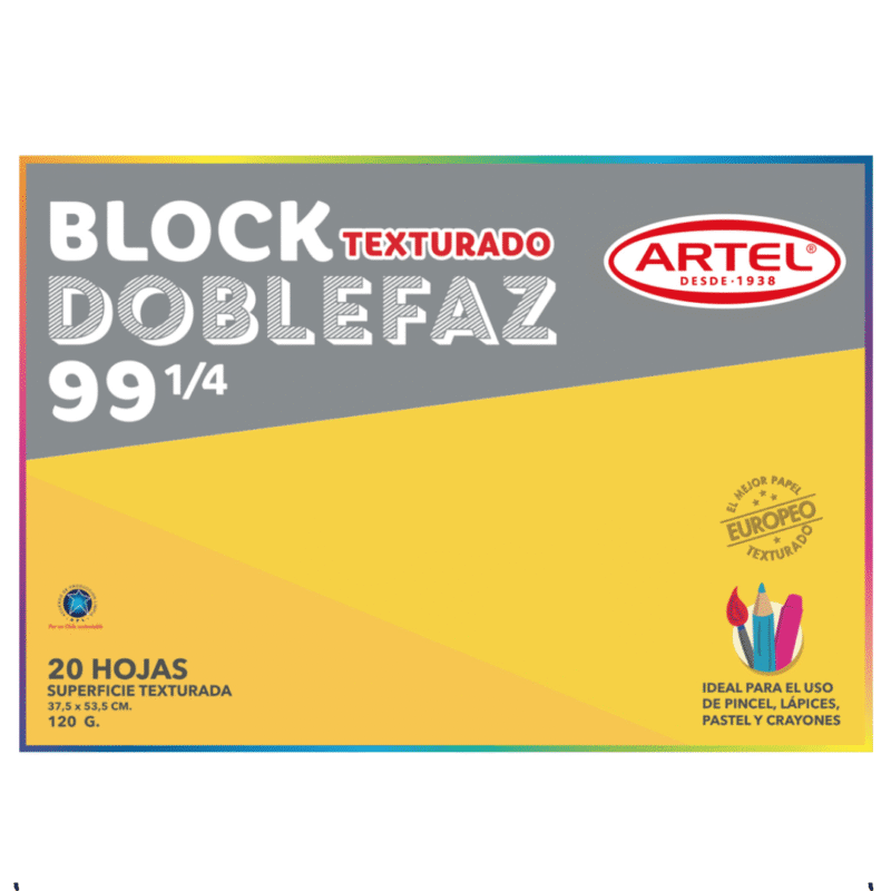 Block de Dibujo Medium Doble Faz 99 1/4 Artel