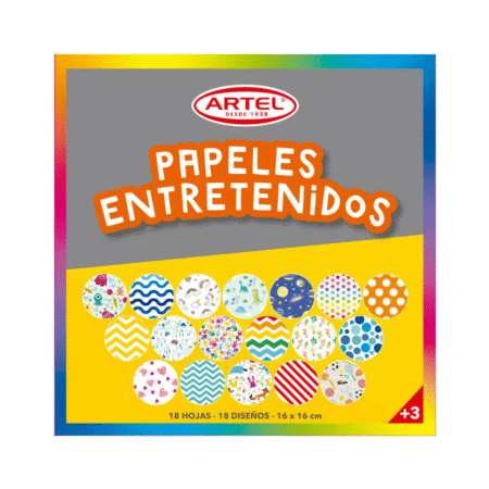 Block de Papel Entretenido 16x16 cms. Artel