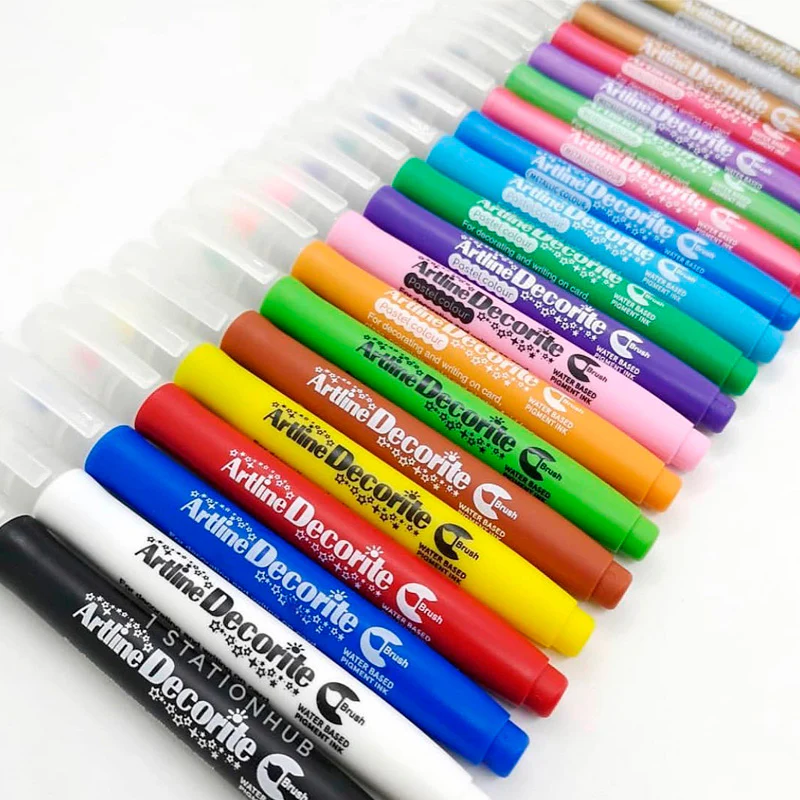 Marcador Decorite Brush Pen Punta Pincel Artline