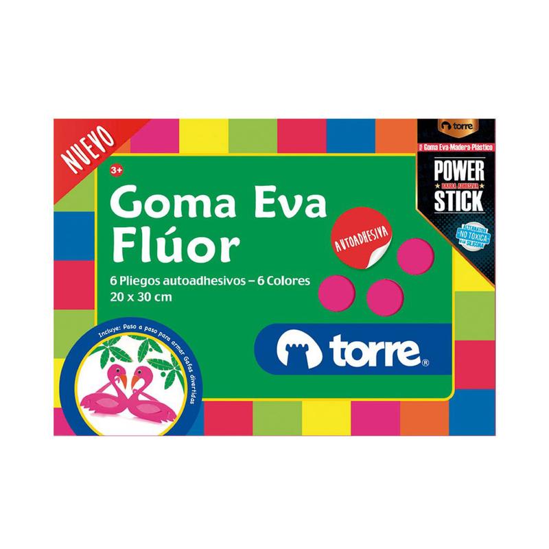 Bolson Goma Eva Fluor c/Sticker Torre