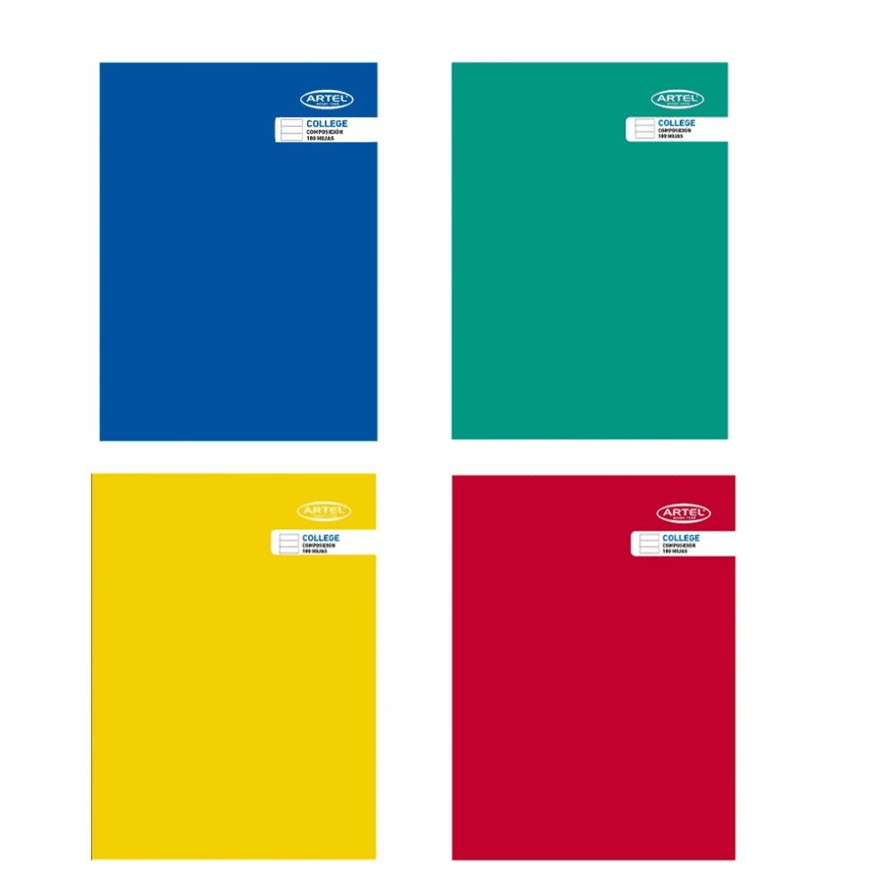 Cuaderno College Artel 7 mm. 100 hojas.