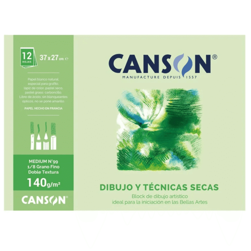 Block Dibujo Canson 140 gramos 1/8