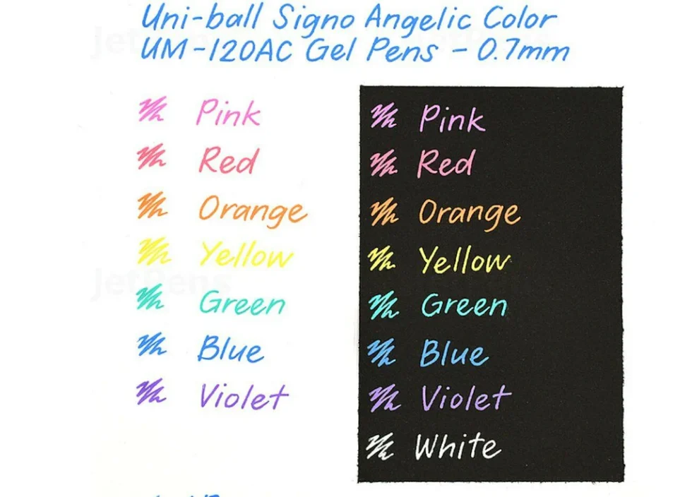 Lápiz Tinta Gel Roller Signo UM 120 Angelic Colour 0.7mm Uni-Ball - Imagen 6