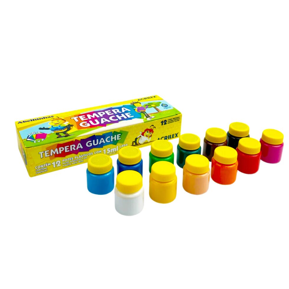 Tempera 12 colores Acrilex - Imagen 2