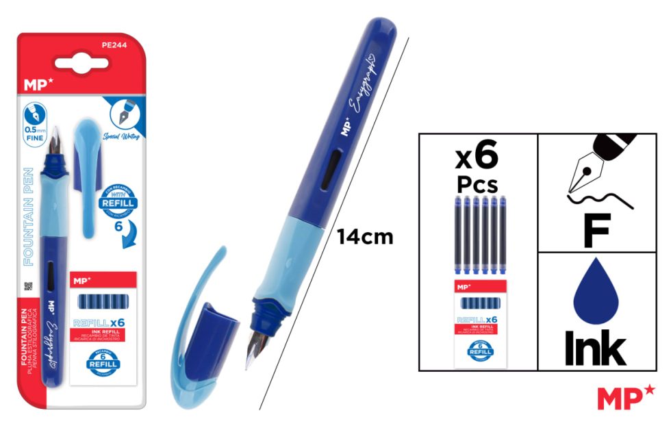 PLUMA TINTA LÍQUIDA (MP) AZUL
