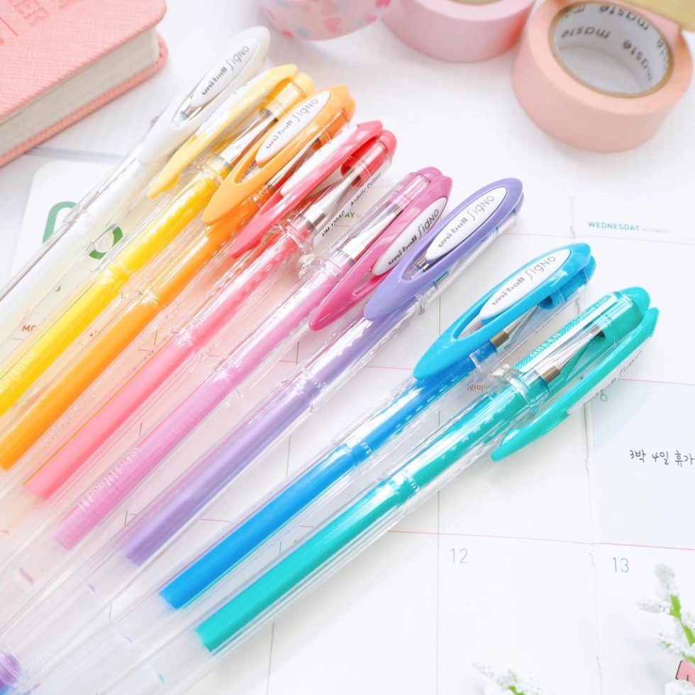 Lápiz Tinta Gel Roller Signo UM 120 Angelic Colour 0.7mm Uni-Ball - Imagen 3