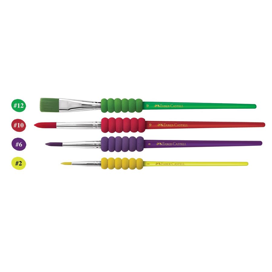 Pinceles con Grip Soft Touch Faber-Castell - Imagen 2