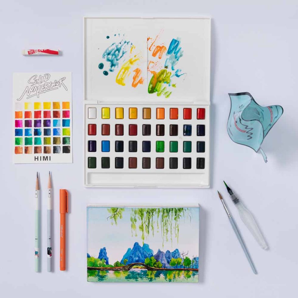 Set Acuarelas 36 colores HIMI-MIYA - Imagen 4