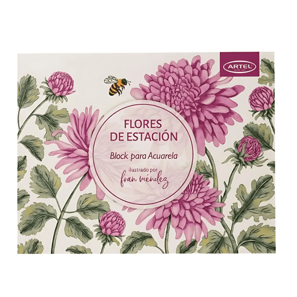 Block Acuarela Flores de Estación Artel