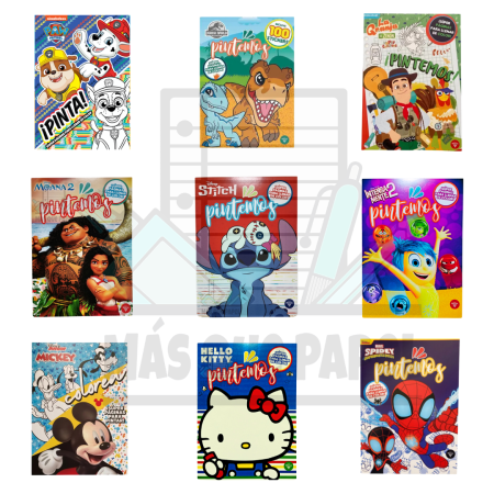 Colección Colorea tus Personajes Favoritos Vertice