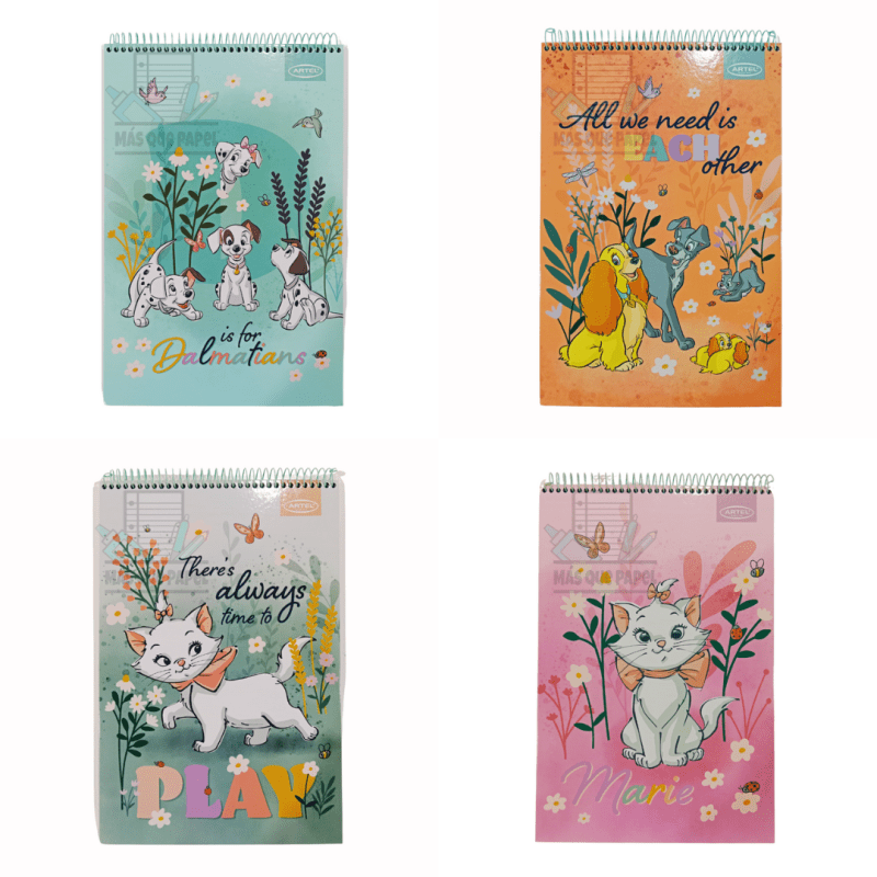 Croquera Dogs & Cats Clásicos Disney Artel