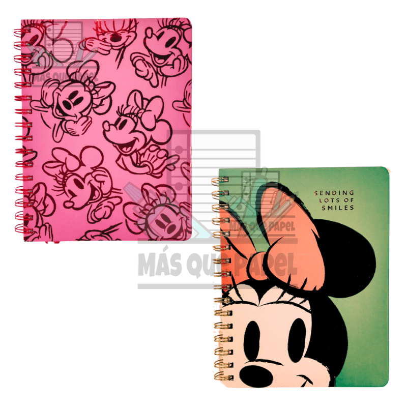 Libreta Espiral Minnie A5 Líneas Mooving