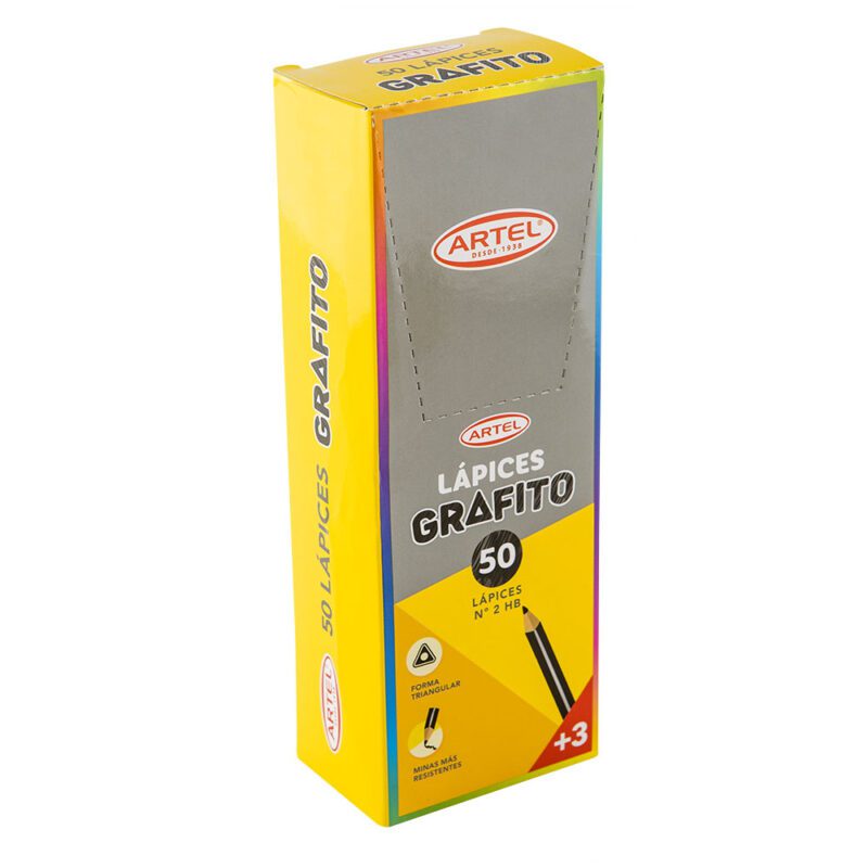 Caja 50 lápices grafito Artel N°2 HB