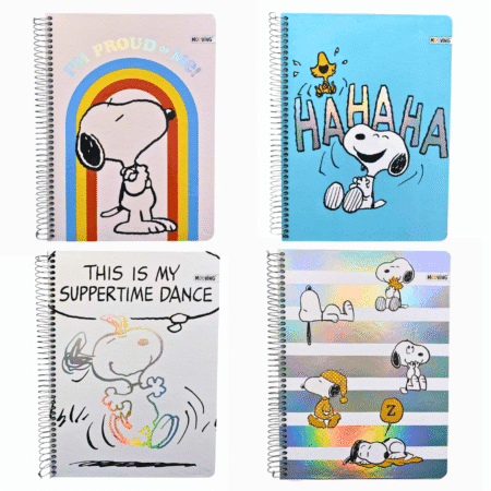 Cuaderno Triple Carta Snoopy Mooving