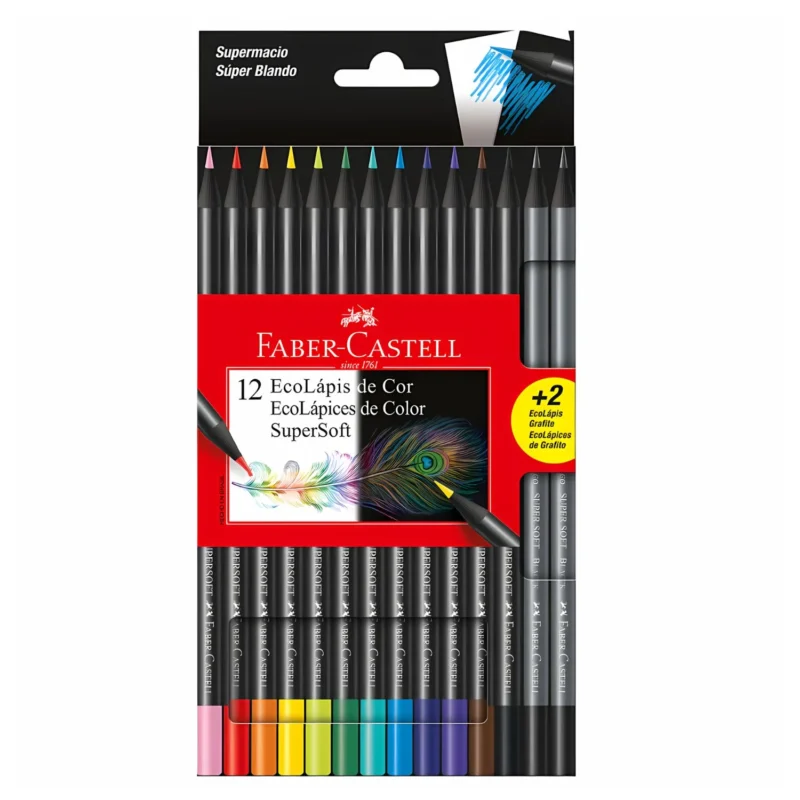 Set 12 Lápices de Colores Supersoft Faber Castell