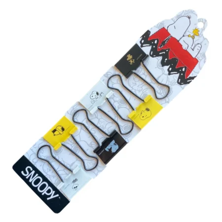 Set 6 Doble Clips Snoopy 25mm Mooving